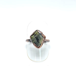 Isle of Skye Scottish Tumbled Marble Copper Ring Size 9