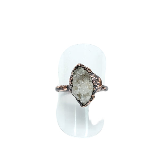 Moroccan Geode Cluster Ring Size 8 1/2