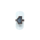 Amethyst Geode Cluster Ring Size 5 1/2