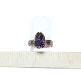 Raw Amethyst Nugget Ring Size 5 1/2