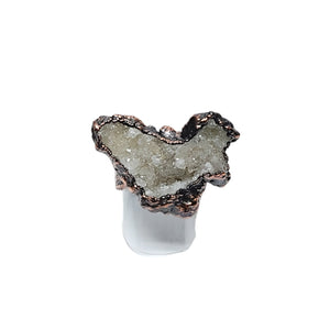 Moroccan Geode Cluster Ring Size 6