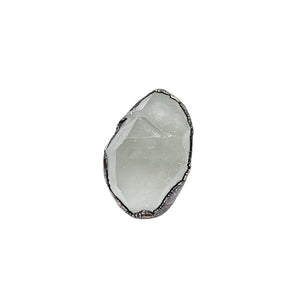 Double Terminated Quartz Crystal Ring Size 10