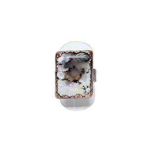 Dendritic Opal Copper Ring Size 9