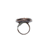 Dendritic Opal Copper Ring Size 8