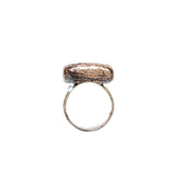 Chevron Amethyst Ring Size 8