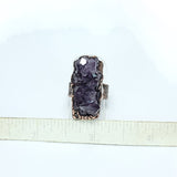 Amethyst Cluster Statement Ring Size 6 1/2