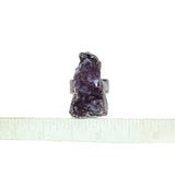 Amethyst Cluster Statement Ring Size 6 1/2