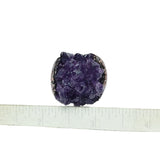 Amethyst Cluster Statement Ring Size 10 1/2