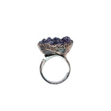 Amethyst Cluster Statement Ring Size 8 1/2