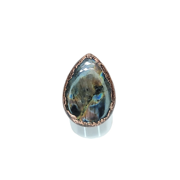 Tear Drop Labradorite Ring Size 8