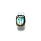 Square Labradorite Ring Size 6