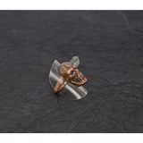 Skull With Crystal Point Ring Size 6 - Jewelry - Rings