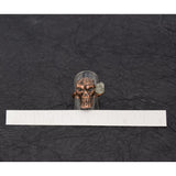 Skull With Crystal Point Ring Size 6 - ring face 3/4 x 7/8 inch